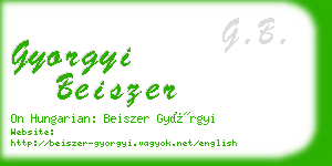 gyorgyi beiszer business card